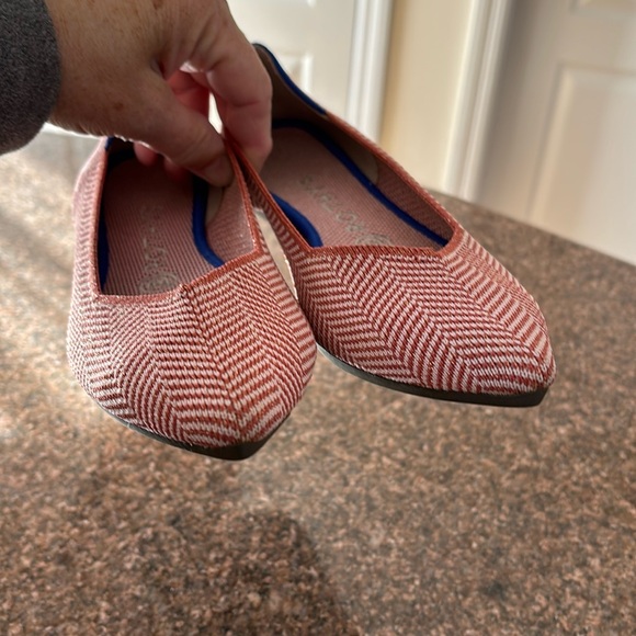 ROTHY’S LADIES AMBER METALLIC HERRING BONE FLATS-8 - Picture 9 of 9